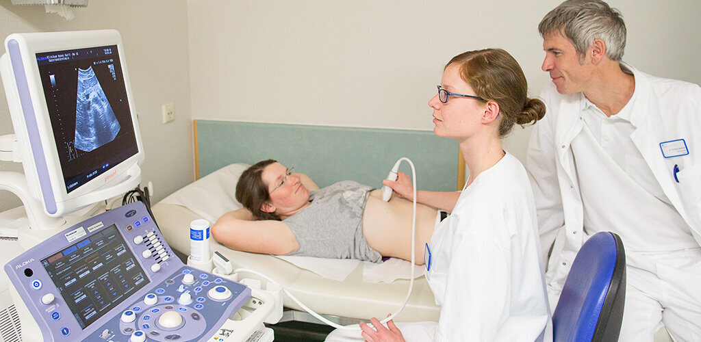 Ultraschalluntersuchung in der Klinik für Innere Medizin am KRH Klinikum Agnes Karll Laatzen