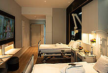 Ausstattung im KRH comfort Zimmer